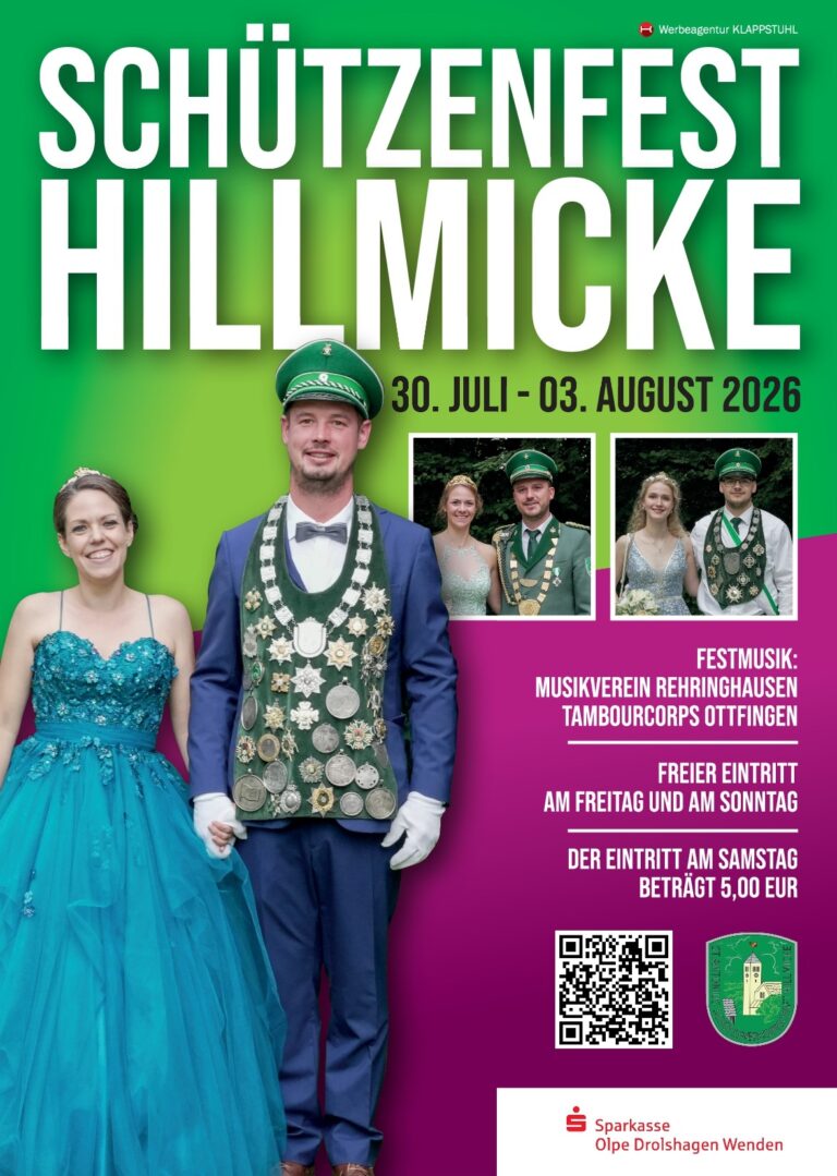 DINA3 Plakat Schützenfest Hillmicke 2026